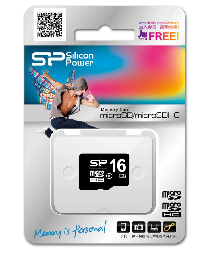 SiliconPower MicroSDHC 16GB Class 10 (NO SD Adapter) SiliconPower MicroSDHC 16GB Class 10 (NO SD Adapter)